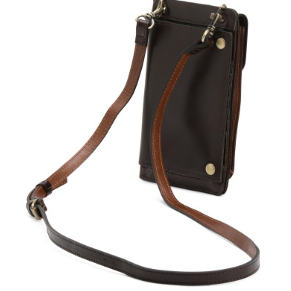 New Patricia Nash Chiavella OWL Embroidered Leather Phone Crossbody - Picture 6 of 8